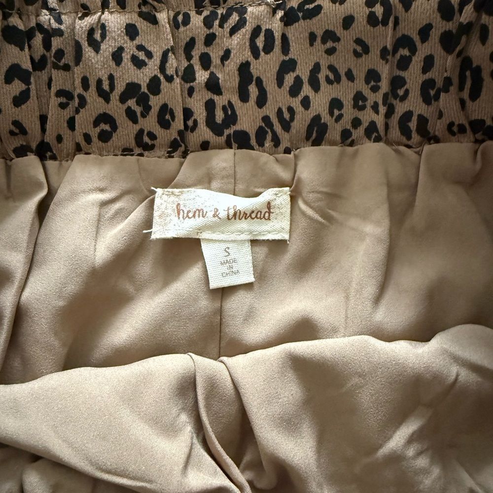 Hem & Thread Leopard Mini Skirt - Picture 3 of 5